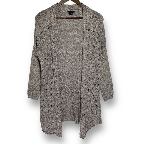 Theory Open Cardigan Sweater | Women's Size PT (XS Tall) | Long‎ Line | Stretch - Picture 1 of 8
